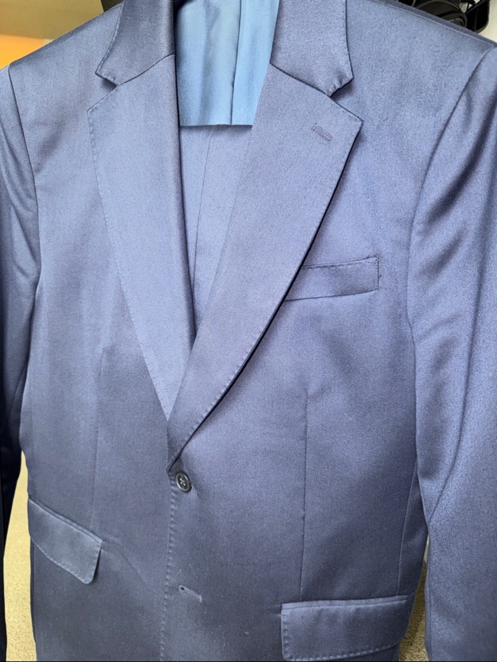 Banana Republic Factory Men's Dark Navy Single-Breasted Suit